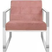 Vogue Cocktail Chair - Pink, Velvet