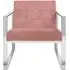 Vogue Cocktail Chair - Pink, Velvet