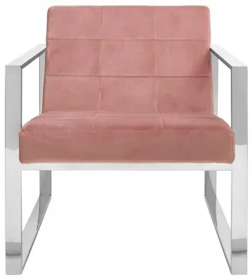 Vogue Cocktail Chair - Pink, Velvet image