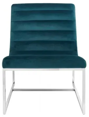 Vogue Cocktail Chair - Teal, Velvet