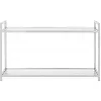 Vogue Console Table - Glass, Chrome