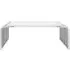 Vogue Curved Coffee Table - Glass, Chrome