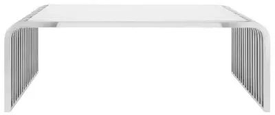 Vogue Curved Coffee Table - Glass, Chrome