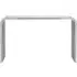 Vogue Curved Console Table - Glass, Chrome