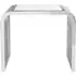 Vogue Curved End Table - Glass, Chrome