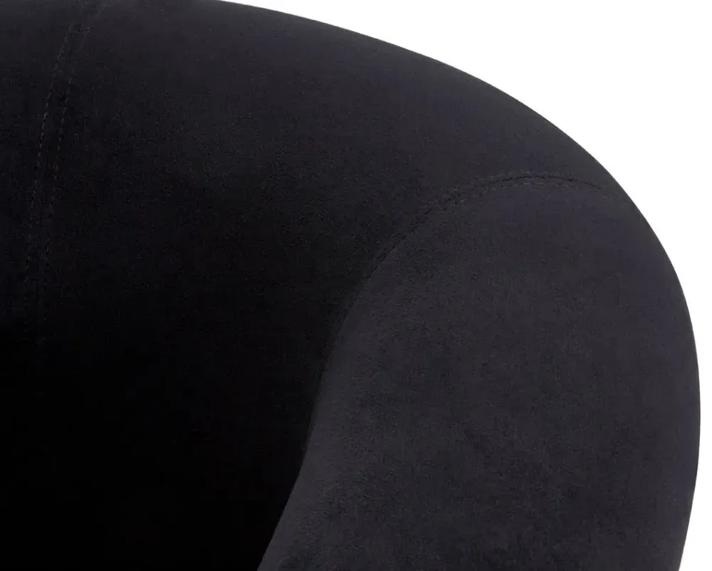 Vogue Dining Chair - Black, Velvet