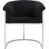 Vogue Dining Chair - Black, Velvet