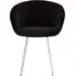 Vogue Dining Chair - Black, Velvet