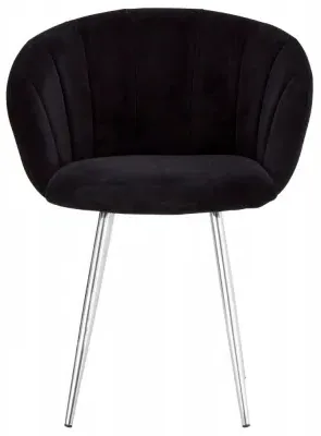 Vogue Dining Chair - Black, Velvet image