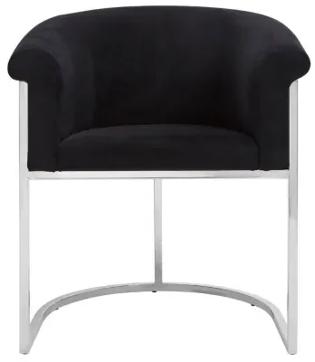 Vogue Dining Chair - Black, Velvet image