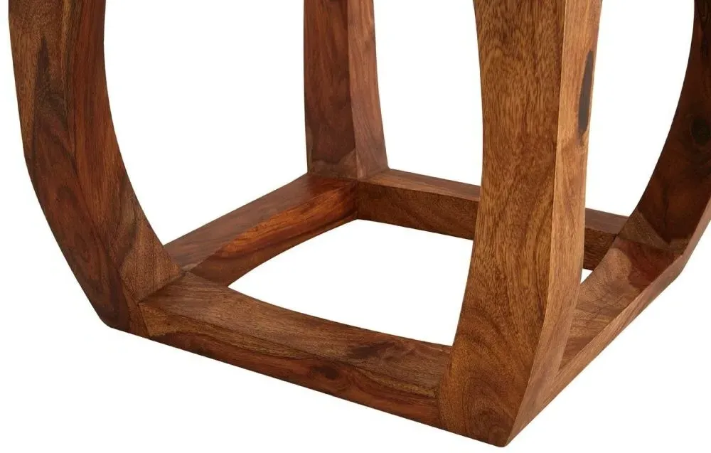 Woven Stool - Natural, Jute and Sheesham Wood