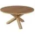 Camas Oak Round Dining Table with Spider Legs - Lacquered Oak