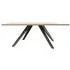 Fillmore Dining Table with Cross Legs - Lacquered Oak