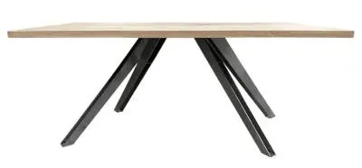 Fillmore Dining Table with Cross Legs - Lacquered Oak image