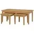 Hudson Oak Nest of 3 Coffee Tables - Oak