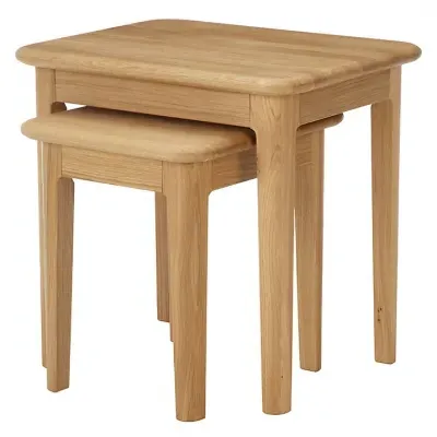 Modena Oak Nest of Tables - Oak