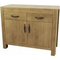 Sanford 2 Door 2 Drawer Narrow Sideboard - Oak