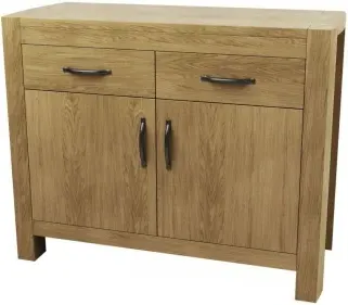 Sanford 2 Door 2 Drawer Narrow Sideboard - Oak image