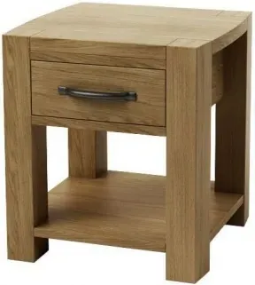 Sanford Oak Bedside Table - Linseed Oil image