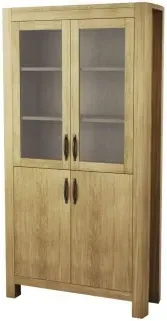 Sanford Oak Display Cabinet - Linseed Oil image