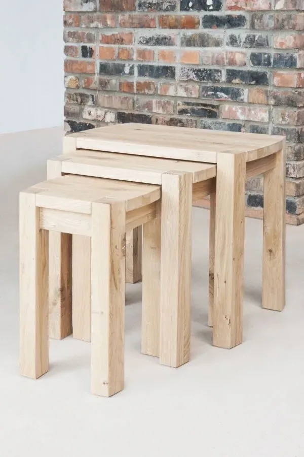 Sanford Oak Nest of Tables - Oak