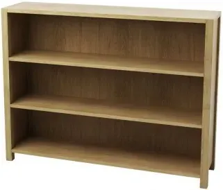 Taranto Low Oak Shelving Unit - Linseed Oil