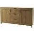 Taranto Oak 2 Door 3 Drawer Wide Sideboard - Linseed Oil