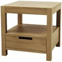 Taranto Oak Bedside Table - Linseed Oil