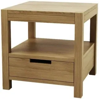 Taranto Oak Bedside Table - Linseed Oil