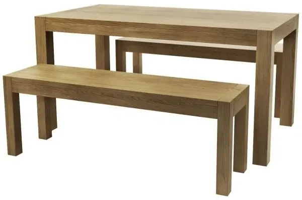 Taranto Oak Dining Bench - Linseed Oil