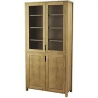Taranto Oak Display Cabinet - Linseed Oil