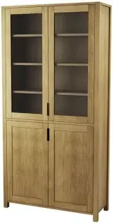 Taranto Oak Display Cabinet - Linseed Oil image