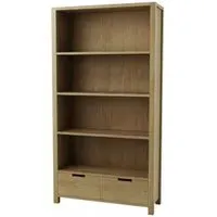 Taranto Oak Shelving Unit with Drawer - Linseed Oil