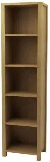 Taranto Tall Oak Shelving Unit - Linseed Oil image