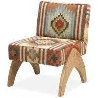 Dewas Kilim Chair - Red