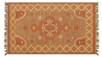 Dewas Kilim Medium Floor Rug - Orange