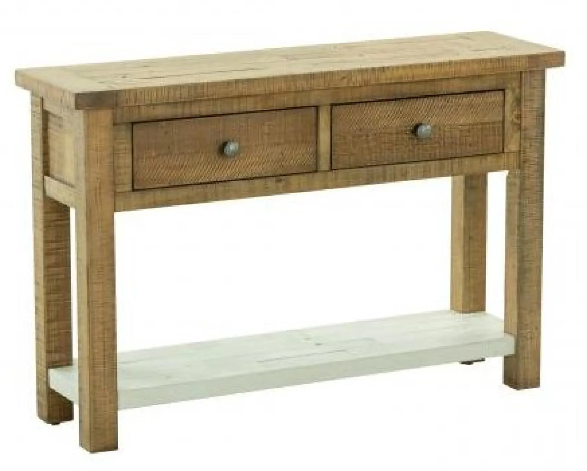 Gridley Loft 2 Drawer Console Table - Wood
