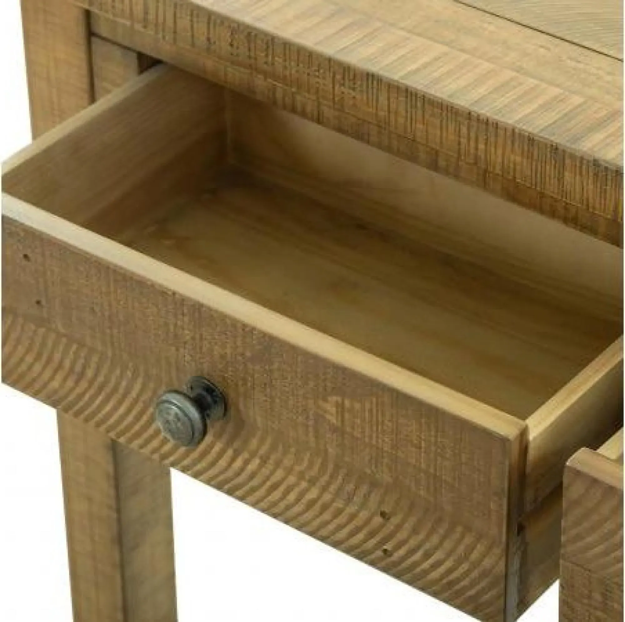 Gridley Loft 2 Drawer Console Table - Wood