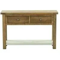 Gridley Loft 2 Drawer Console Table - Wood