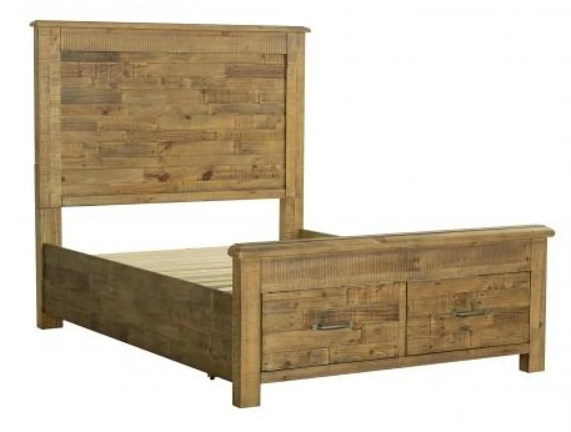 Gridley Loft King Size Bed - Wood
