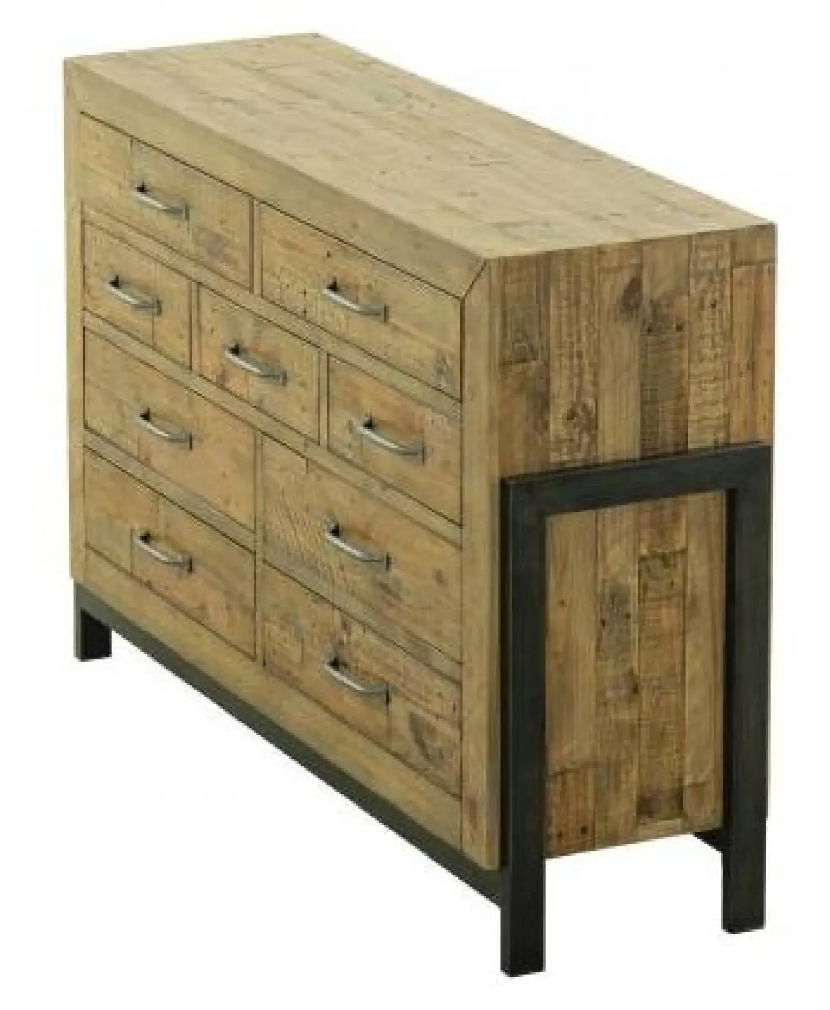 Gridley Loft Multi Drawer Wide Chest - Wood