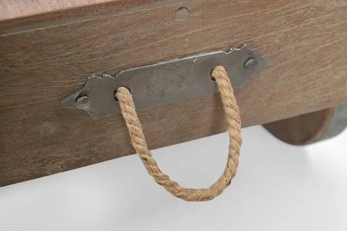 Gulmarg Reclaimed Coffee Table on Wheels - Wood