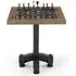 Gulmarg Reclaimed Wood Chess Set with Table - Metal