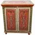 Kufri Hand Painted 2 Door Cabinet - Vintage Folk Pattern