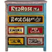 Kufri Hand Painted 6 Drawer Chest