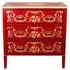 Meerut 3 Drawer Small Chest - Red