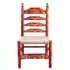 Meerut Floral Design Wooden Dining Chair Set - Red