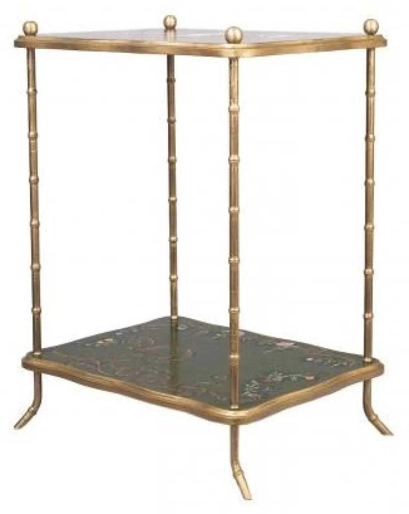 Meerut Fountain Design Side Table - Green