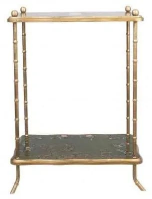 Meerut Fountain Design Side Table - Green