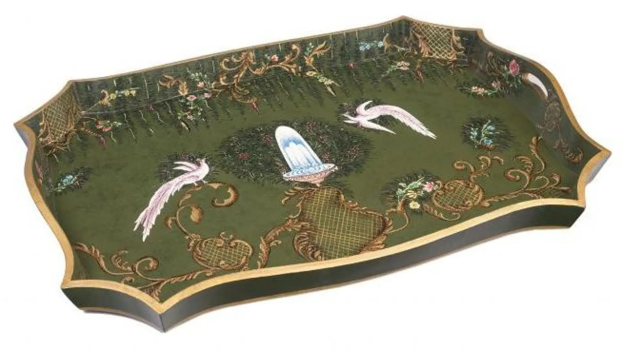 Meerut Fountain Design Tray Stand - Green